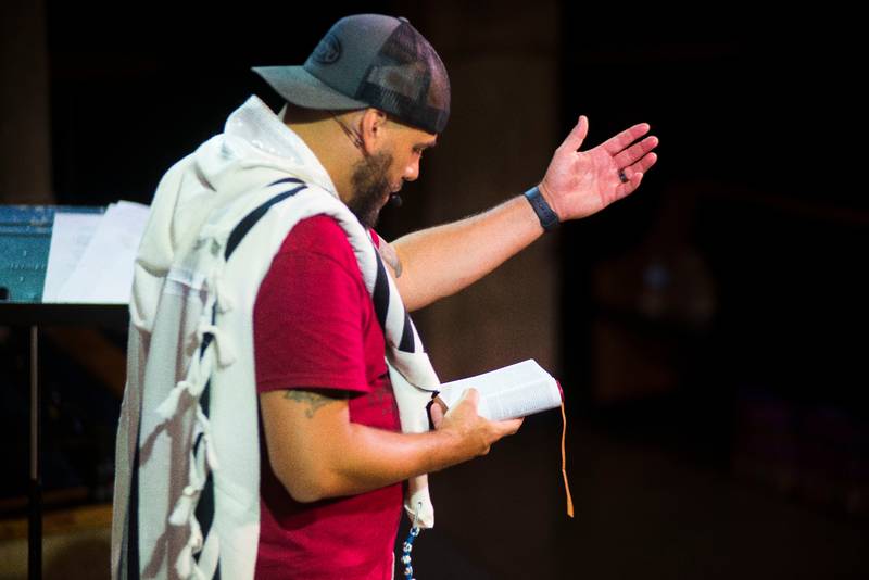 Pastor preaching