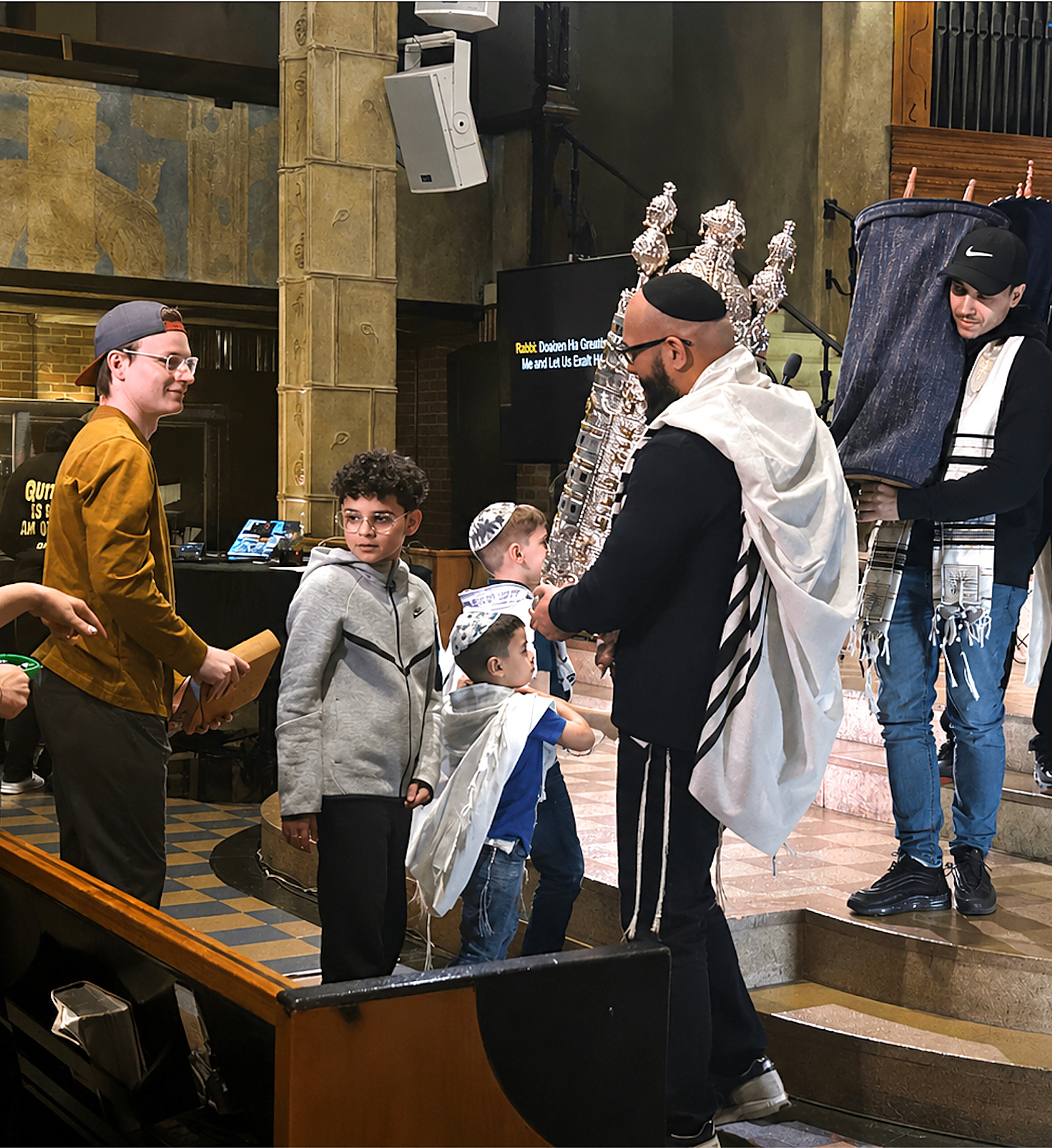 Upper Room NYC Messianic Synagogue community in worship during Shabbat